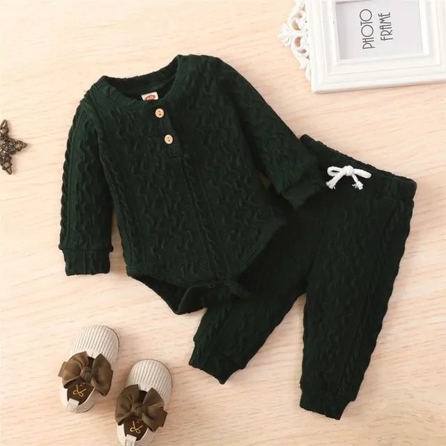 2Pcs Suit Toddler Long Sleeve Romper - powell enterprise