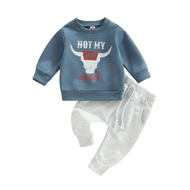 Cow Head Print Baby Set - powell enterprise