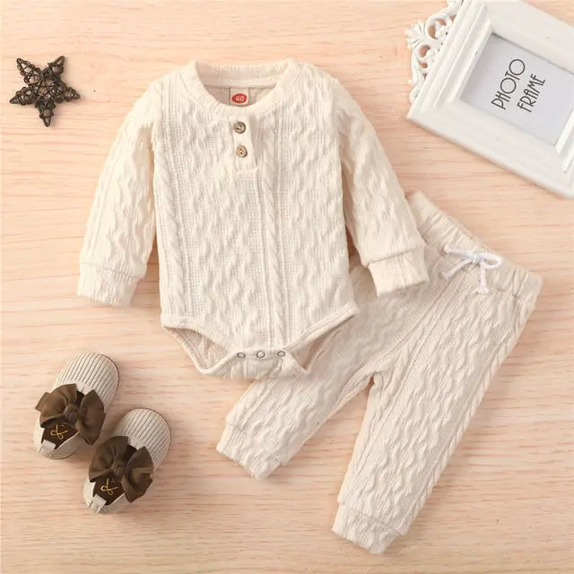 2Pcs Suit Toddler Long Sleeve Romper - powell enterprise