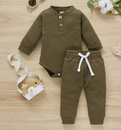 2Pcs Suit Toddler Long Sleeve Romper - powell enterprise