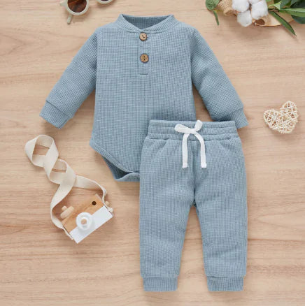 2Pcs Suit Toddler Long Sleeve Romper - powell enterprise