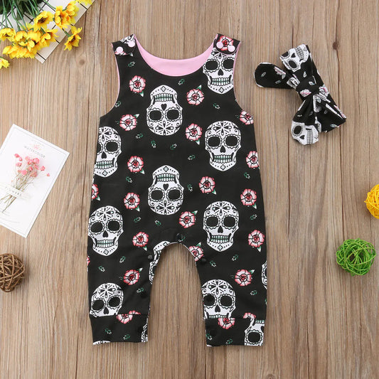 Baby Skull Romper Set - powell enterprise