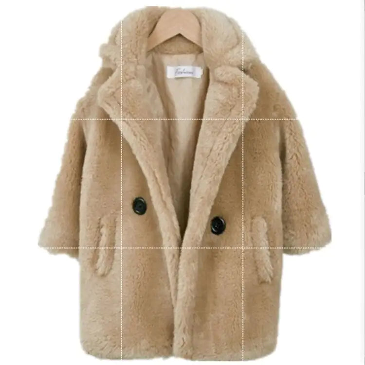 Big Kids Fur Coat In Autumn And Winter Coat - powell enterprise