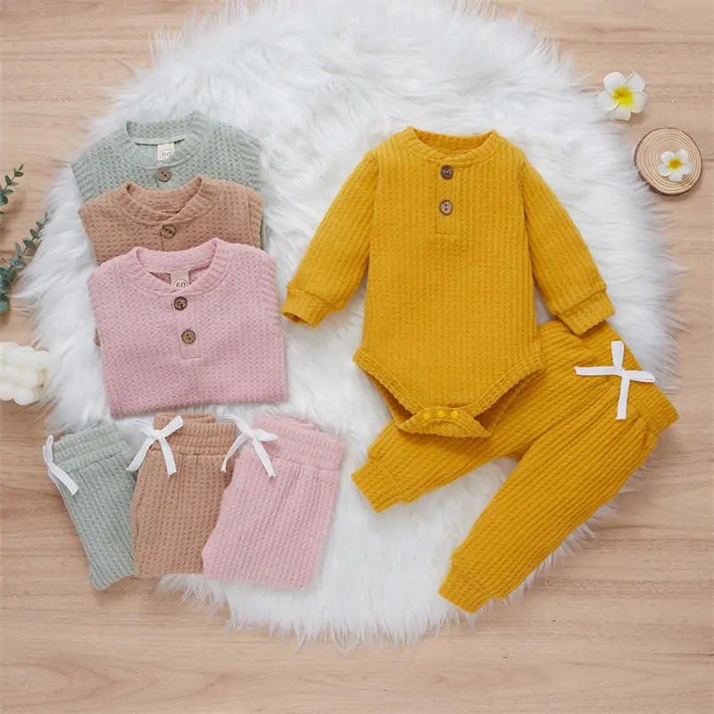 2Pcs Suit Toddler Long Sleeve Romper - powell enterprise