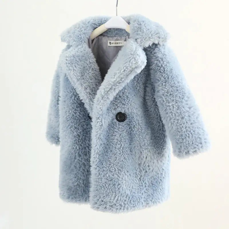 Big Kids Fur Coat In Autumn And Winter Coat - powell enterprise