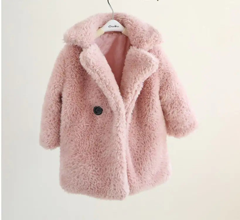 Big Kids Fur Coat In Autumn And Winter Coat - powell enterprise