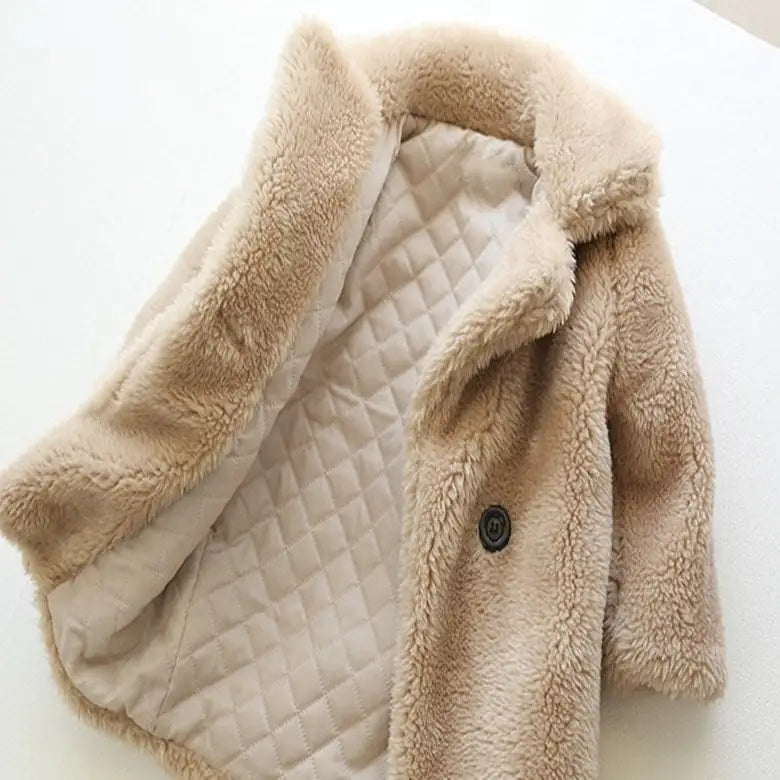 Big Kids Fur Coat In Autumn And Winter Coat - powell enterprise