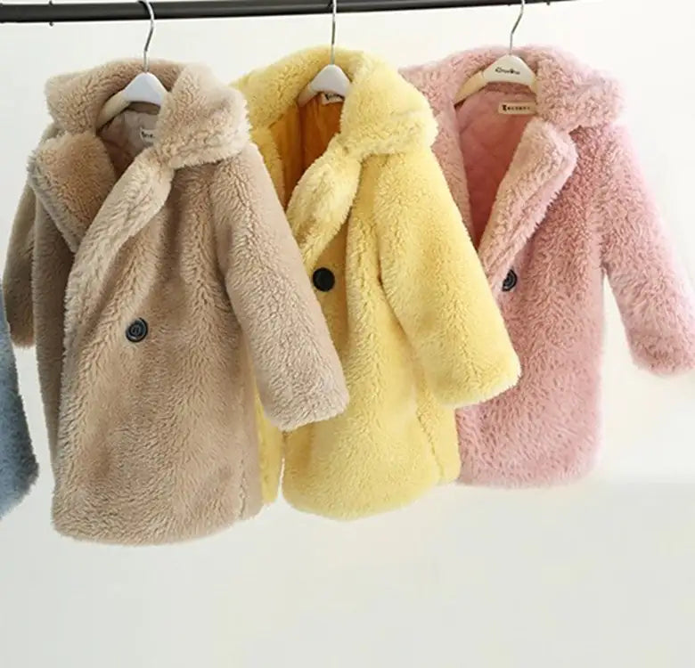 Big Kids Fur Coat In Autumn And Winter Coat - powell enterprise